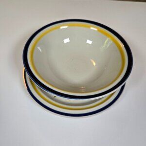 Acsons Genuine Stone Ware Saucer and Bowl